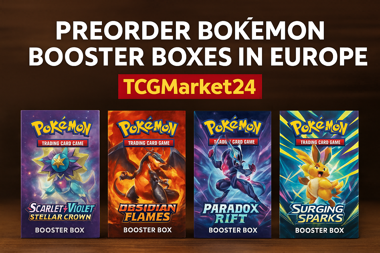 Preorder Pokémon Booster Boxes in Europe | TCGMarket24